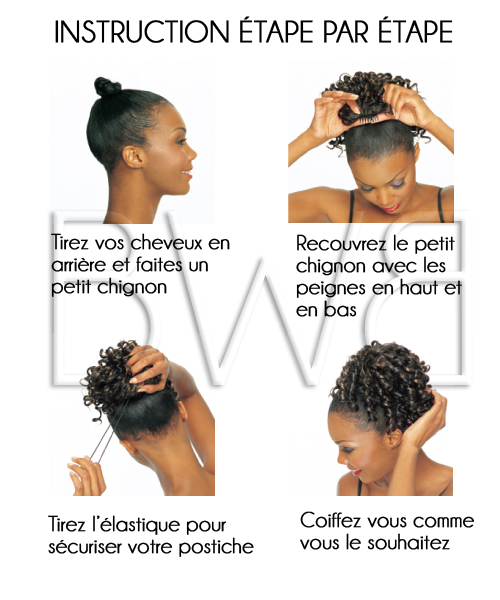 perruque demi tete afro