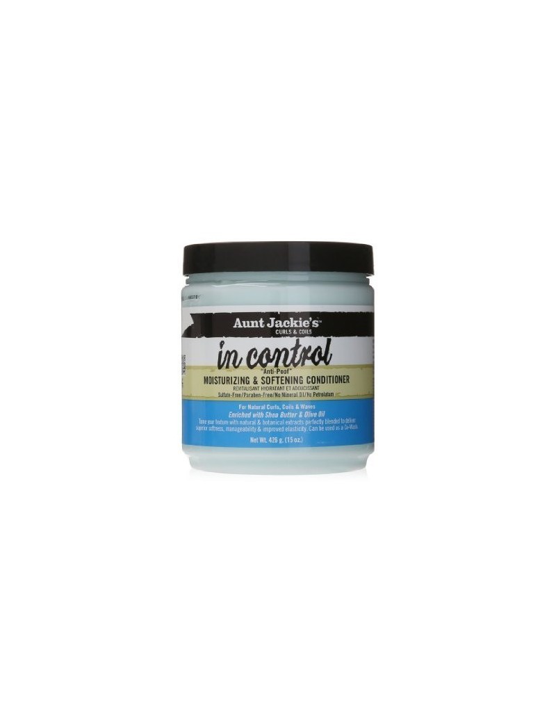 AUNT JACKIE'S - CURLS & COILS IN CONTROL ANTI POOF MOISTURISING & SOFTENING CONDITIONNER15oz