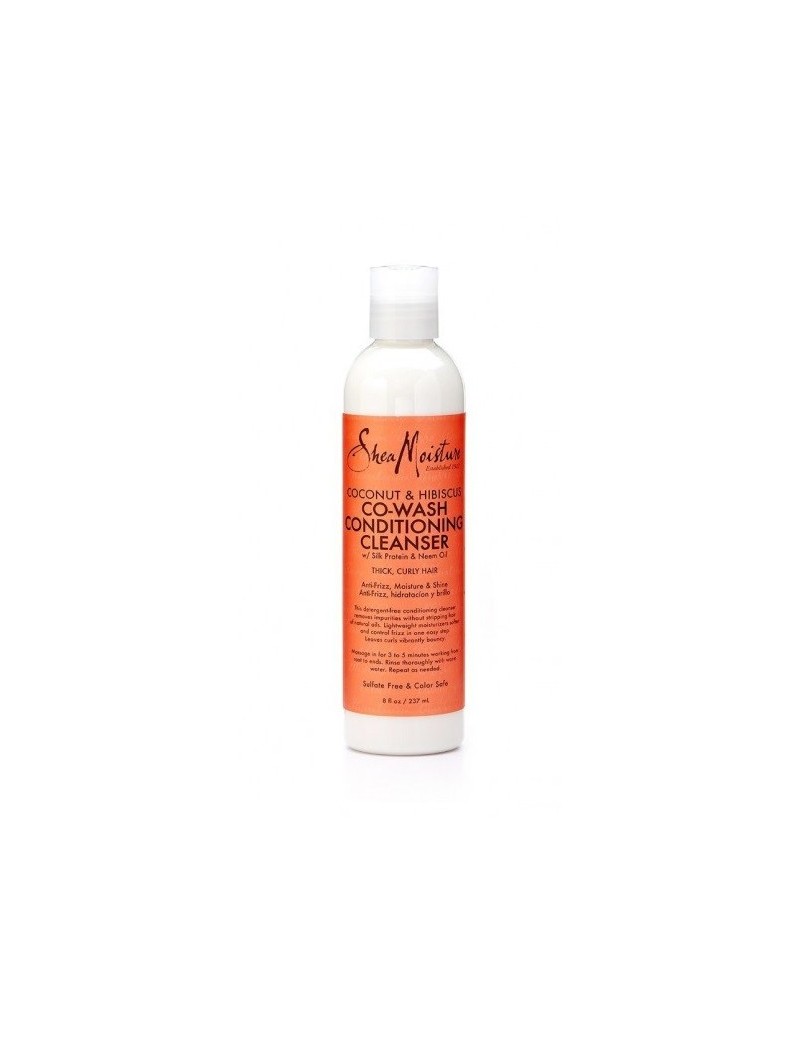 SHEA MOISTURE - COCONUT & HIBISCUS  CO WASH CONDITIONING CLEANSER 12 OZ