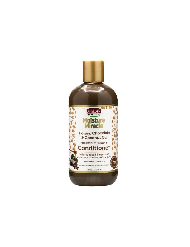 AFRICAN PRIDE MOISTURE  MIRACLE -  CONDITIONER 12 OZ