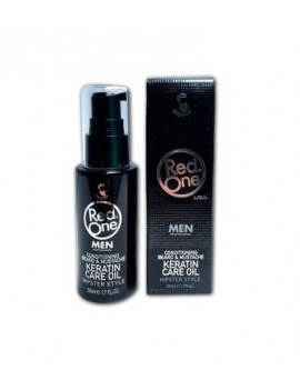 8697926022579 - RED ONE - CONDITIONING BEARD  & MUSTACHE KERATIN CARE OIL HIPSTER STYLE 50 ML