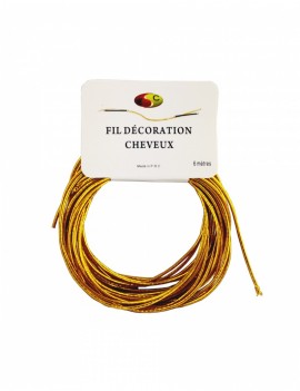 FIL DECO CHEVEUX DORE 6...