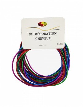 FIL DECO CHEVEUX MULTICOLOR...